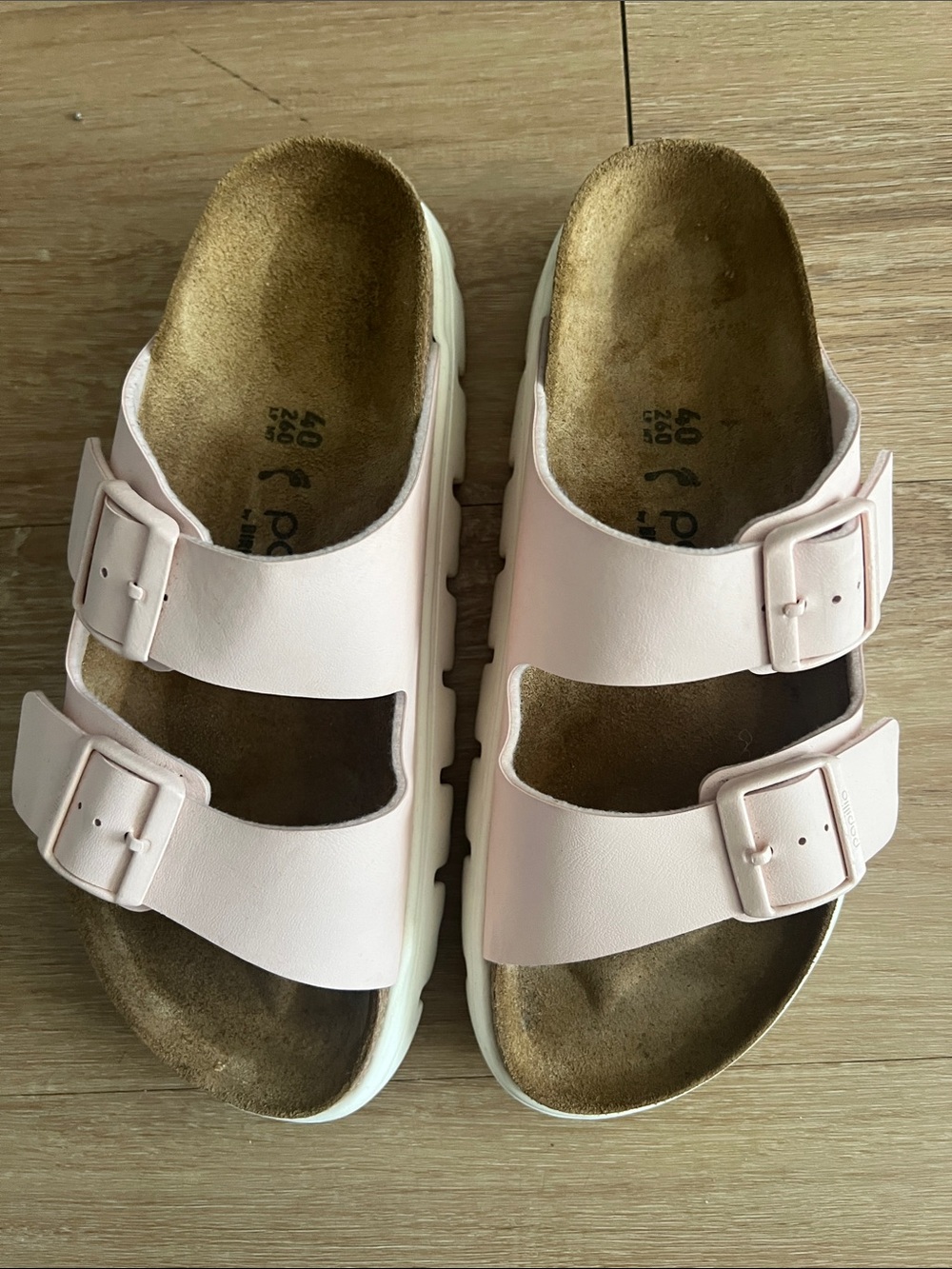 Papillio by Birkenstock Arizona Chunky Sandal Light Rose Size 40 - Picture 4 of 9